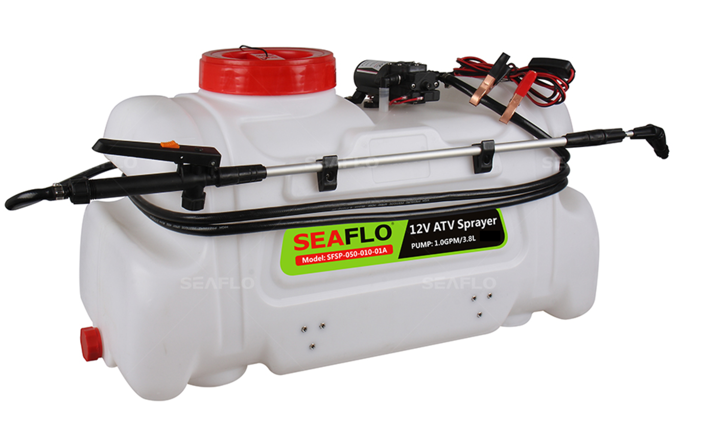 Seaflo ATV Agricultural Electric Spot Sprayer 13 Gallon 80 psi 1 GPM 